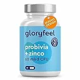 Probivia+, Fermenti Lattici Probiotici + Zinco & Inulina, 60 Miliardi CFU & 21 Ceppi Batterici con Lactobacillus e Bifidobacterium, Fermenti per la Flora Intestinale, 100% Vegan, 60 Capsule
