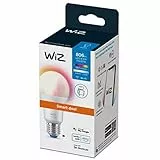 WiZ Lampadina Smart Wi-Fi, Luce Bianca O Colorata Dimmerabile, E27, 8.5W, Controllo Tramite App O Controllo Vocale (Alexa, Apple HomeKit, Google Home)