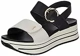 IGI&CO Donna Skay, Sandali con Zeppa, Beige Nero, 36 EU