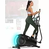 Sportstech CX700 Ellittica da Casa Trainer, Ellittica Professionale Bike per la Palestra di Casa, Intelligente Cyclette Ellittica con Freno Magnetico e Sistema LED, 12 Programmi + Modalità HRC e Watt