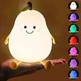 ZeYou Luce Notturna Bambini, 7 Multicolori LED USB, Ricaricabile Luce Notturna Led, Silicone Luce Notturna Neonato,con Timer Lampada da Comodino Per Bambini Regalo Neonato Cameretta Bambino