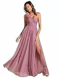 Ever-Pretty Abito Dmigella Donna Linea ad A Abiti Lunghi Donna da Cerimonia Orchidea 48
