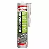 Fischer KD ULTRA 60 bianco, Sigillante Extra forte colla ad alto potere adesivo e buona elasticità, 545169