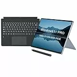 KUU 2 in 1 Notebook, PC Portatile Core i7-1165G7 16GB RAM 512GB ROM Touchscreen Alloggiamento in Metallo PC Portatile, 12.6 Pollici 2160 * 1440 IPS Windows 11 Tablet PC Con tastiera e penna Laptop