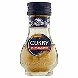 La Drogheria 1880 Linea Vasi Vetro, con Peperoncino e Pimento, Gusto Forte e Persistente, per Piatti a Base di Pollo, Insaporitore per Carni e Verdure, Formato da Grammi, Curry Extra Piccante, 30 G