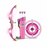 SainSmart Jr. Bogen Set Bambini – Giochi tiro con l' Arco con 3 Frecce, Regalo per Le Ragazze da 6 Anni, Pink