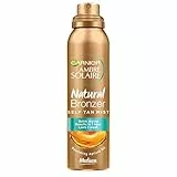 Garnier Ambre Solaire Spray Autoabbronzante Natural Bronzer, Risultato Visibile in 1 Ora, Arricchito con Olio d'Albicocca Nutriente, Formula Vegana, 150 ml