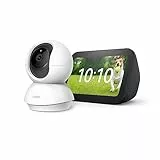 Nuovo Echo Show 5 (3ª generazione) | Antracite + TP-Link Tapo C200 Telecamera Wi-Fi Interno, compatibile con Alexa - Kit di base per Casa Intelligente