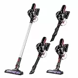 SUPKITD Aspirapolvere a batteria, senza fili, 6 in 1, potente aspirazione senza fili, batteria rimovibile che dura fino a 40 minuti, ideale per pulire peli di animali, polvere, sporco