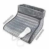 Medisana FW 100 Scaldapiedi, Riscaldamento Elettrico dei Piedi con Massaggio a Vibrazione, 2 Livelli di Temperatura, 7, 2 watts, Grigio
