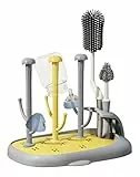 auvstar Scolabiberon,Bottiglia Stendino con Scovolino per Biberon ,Rastrelliere Asciuga Biberon,Stendi per Biberon,Staccabile Scola Biberon,Scolapiatti per Biberon,Stendibiancheria per Capezzoli