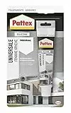 Pattex Sigillante Silicone Universale, Sigillante Acetico, Silicone Bagno e Cucine, per Interni ed Esterni, Silicone Sigillante Resistente alla Muffa, Sigillante Trasparente, Tubo da 50 ml