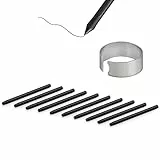 [10 Pezzi] Punte di Ricambio per One By Wacom/Bamboo/Intuos/Intuos 5&4&3/Intuos Pro(PTH-451/651/851)/Cintip/Cintip Companion 1&2&Hybrid/Cintip 13H, per CTE-,MTE-,CTL-,CTH- Tavoletta Grafica, Nero