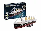 Revell 3D Puzzle- Probabilmente la Nave più Famosa al Mondo, RMS Titanic con Illuminazione a LED Scopri 3D, divertiti per Grandi e piccini, Colori, 154