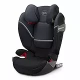 Cybex Gold Solution S-Fix, Seggiolino per Bambini, adatto per Auto con e senza Isofix, Gruppo 2/3 (15-36 Kg), da 3 fino a 12 Anni, Nero (Granite Black)