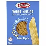 Barilla Pasta Penne Rigate Senza Glutine, Pasta Corta di Mais Bianco, Mais Giallo e Riso Integrale, 400 gr