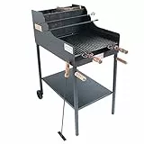 CRUCCOLINI BA4 Barbecue FUOCONE A Legna E Carbone, Nero