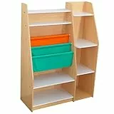 KidKraft Scaffale Portaoggetti Libreria in Legno per Bambini, Mobile Porta Giochi Bambini, Mobili per Camera da Letto e Sala Giochi per Bambini, 20309