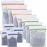 BoxLegend Rete per la biancheria per lavatrice, 11 pezzi, sacchetto per la biancheria, con chiusura lampo, sacchetto per la biancheria, per reggiseno, viaggi, scarpe, valigia, calze