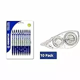 OSAMA OBG sfera a scatto 10 pezzi blu & Amazon Basics Correttore a nastro, 4,2 mm x 10 m, confezione da 10