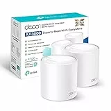 TP-Link Deco WiFi 6 Mesh AX 3000Mbps Deco X50(2 Pack) - Sistema WiFi 6 per tutta la casa - Copertura da 400 - Facile installazione - Controllo Parental - Compatibile con tutti i Box in fibra