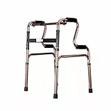 Deambulatore in Alluminio Quattro Piedi Sgabello Antiscivolo Walking Stick Ospedale con Pieghevole telescopica Walker Deambulatori fissi, su Ruote e Accessori (Wheel)