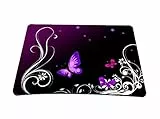 Tappetino per mouse per videogiochi e grafica, adatto a tutti i tipi di mouse (meccanici, ottici, laser), Artwork Papillons