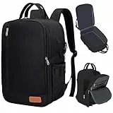 Lossga Zaino per Ryanair 40x20x25 Zaino da Viaggio Aereo Bagaglio a Mano Borsa Zaini da Viaggio Travel Bag Zaino Cabina per Easyjet Wizz, Nero