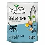Purina Beyond Crocchette per Gatti Salmone e Orzo Integrale, 8 Confezioni da 350 g