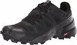 Salomon Speedcross 5 Gore-Tex Scarpe Impermeabili Da Trail Running da Uomo, Protezione dalle intemperie, Grip aggressivo, Calzata precisa, Black, 43 1/3