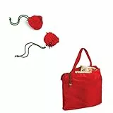 Generico 3 Borse Shopping Bags Shopper Richiudibili a Forma di Rosa con Laccetto e Moschettone in Plastica Colore unico Dimensioni cm 43x41 Idea Regalo Donna Mamma Nonna Fidanzata Fiore Utile Spesa