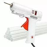 IAGLUAMGA Pistola per colla a caldo con stick di colla, 100 Watt, strumento di riparazione artigianale regolabile, per fai da te, progetti artistici e artigianali, riparazioni rapide