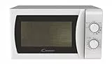 Candy Idea CMG20SMW Forno a Microonde con Grill, 700 W, 20 Litri, Funzione Scongelamento, 5 Livelli di Potenza, 43,95x35,75x25,82 cm, Bianco