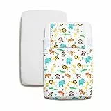 Niimo Set Lenzuola Compatibili Next to Me Lenzuola 100% Cotone +1 Coprimaterasso Salvapipì Impermeabile Compatibile con culle cosleeping Chicco Lullago Kinderkraft UNO Brevi dimensioni 50x83