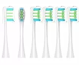 6 spazzole di ricambio adatte per testine Oclean, testine di ricambio elettriche, testine di ricambio compatibili con spazzolini elettrici AllenOclean, testine con setole DuPont
