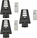 TEMPO DI SALDI 3 X Lampione Stradale A Led 120W Con Pannello Solare Crepuscolare E Telecomando