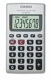 Casio HL-820VA calcolatrice tascabile - Display a 8 cifre e corpo in metallo, Grigio
