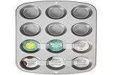Wilton Teglia da forno per cupcake/muffin, ricetta destra, antiaderente, 12 fori