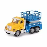 Driven by Battat- Driven Mini Camion con Piattaforma Aerea, Colore Giallo e Blu, WH1074Z