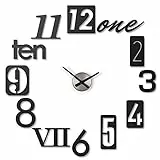 Umbra 118430-040 - Orologio da Parete Numbra, Colore: Nero