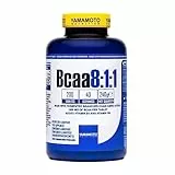 YAMAMOTO NUTRITION BCAA 8:1:1 200 Compresse, Integratore Alimentare di Aminoacidi Ramificati Fermentati con Vitamina B1 e B6, Integratore per Sportivi