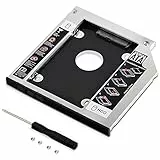 GeekerChip Hard Drive Caddy Frame 9,5mm,2nd 2.5' HDD/SSD SATA3 HDD Hard Drive Adattatore Per 9.5mm Notebook DVD-ROM Bay ottico