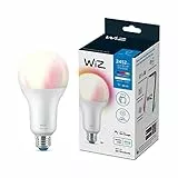 WiZ Lampadina Smart WiFi, Luce Bianca o Colorata Dimmerabile, E27, 18.5W, Tecnologia SpaceSense, Controllo Vocale (Alexa, Apple HomeKit, Google Home)