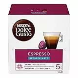 NESCAFÉ DOLCE GUSTO Espresso Decaffeinato Caffè, 6 Confezioni da 16 capsule (96 capsule)