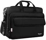Taygeer Borsa Porta PC, 17 Pollici Borsa per PC Portatile Notebook Impermeabile Borsa a Tracolla per Laptop Borsa da Lavoro per Uomini Donne Insegnanti Affari Viaggi Universitari, Nero