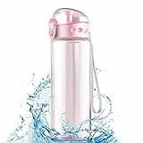 Uootach Borraccia Sportiva, 780ml Bottiglia d'Acqua, Borraccia a prova di perdite senza BPA, Senza Perdite, per sport, palestra, ciclismo, scuola, ufficio, campeggio bottiglia d'acqua sportiva(Rosa)