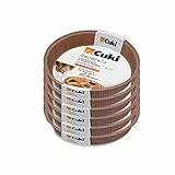 Cuki Contenitori In Carta Forno Antiaderenti Crostata - Cm Ø20,6 X H2,8-6 Confezioni Da 3 Pezzi