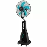 Cecotec Ventilatore per nebulizzatore d'acqua con timer EnergySilence 590 Freshessence. 90 W, 5 lame da 40 cm di diametro, oscillanti, 3 velocità, serbatoio da 3 litri, motore in rame