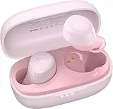 TOZO A1 Cuffie Bluetooth, Mini Auricolari Bluetooth 5.3 con Mic Stereo, In Ear Mini Cuffie con Bassi potenti, Connessione a Lunga Distanza, Ricarica Wireless, Cuffie Wireless per Lavoro e Viaggio