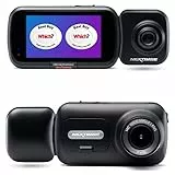 Nextbase 322GW Dash Cam per auto, telecamera senza fili full HD 1080p/60fps, visuale doppia anteriore/posteriore a 140°, 6 corsie, modalità retrocamera, parcheggio, visione notturna, WiFi, GPS